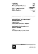 IEC 60667-1 Ed. 1.0 b:1980 IEC 60667-1 Ed. 1.0 b:1980