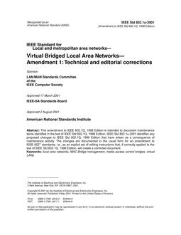 IEEE 802.1u-2001