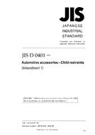 JIS D 0401:2000/AMENDMENT 1:2006