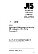 JIS K 6902:2007/AMENDMENT 1:2008