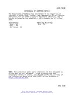 MIL ASTM-F959M Notice 2 – Withdrawal MIL ASTM-F959M Notice 2 - Withdrawal
